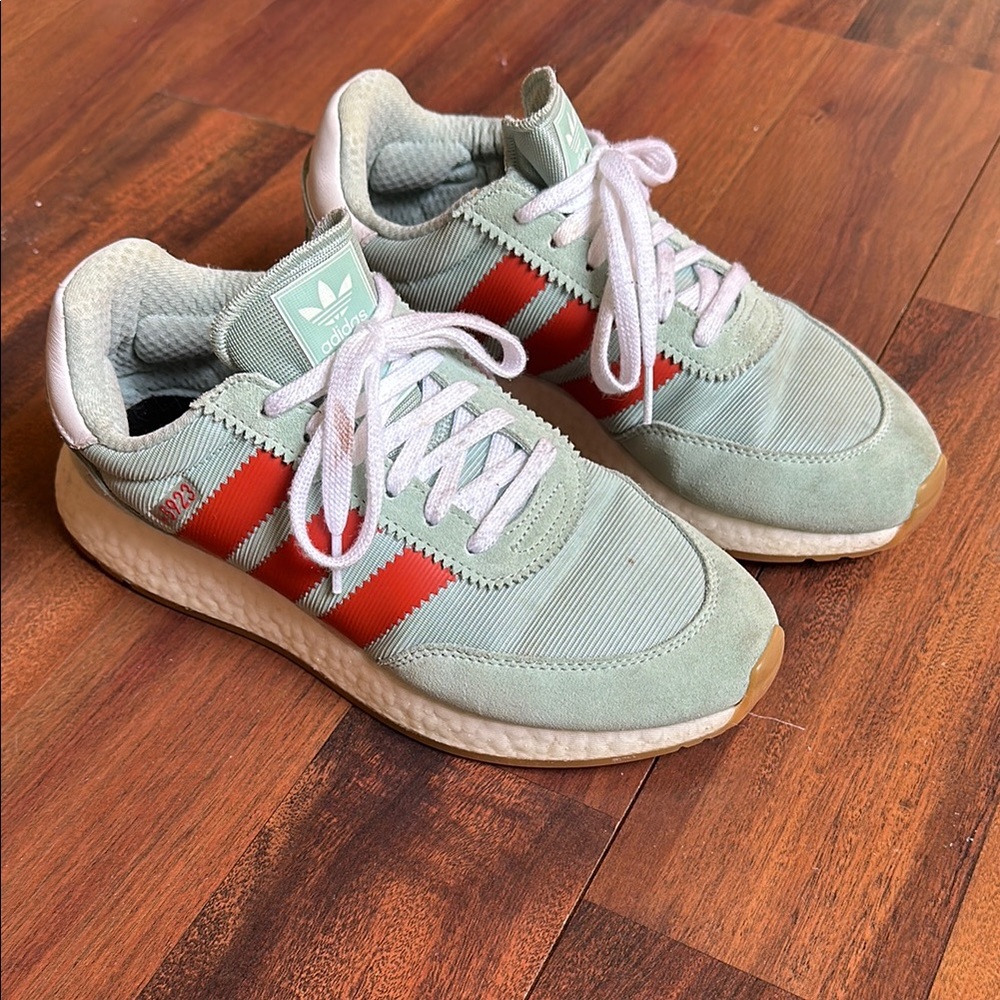 Adidas Mint Green and brick Sneakers